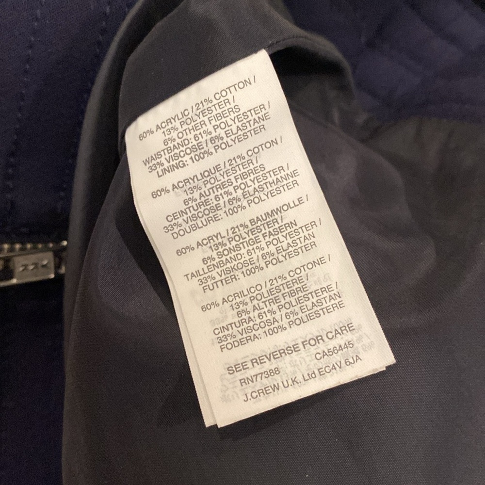 J. Crew Navy and Multicolor Tweed Mini Skirt - Picture 6 of 6